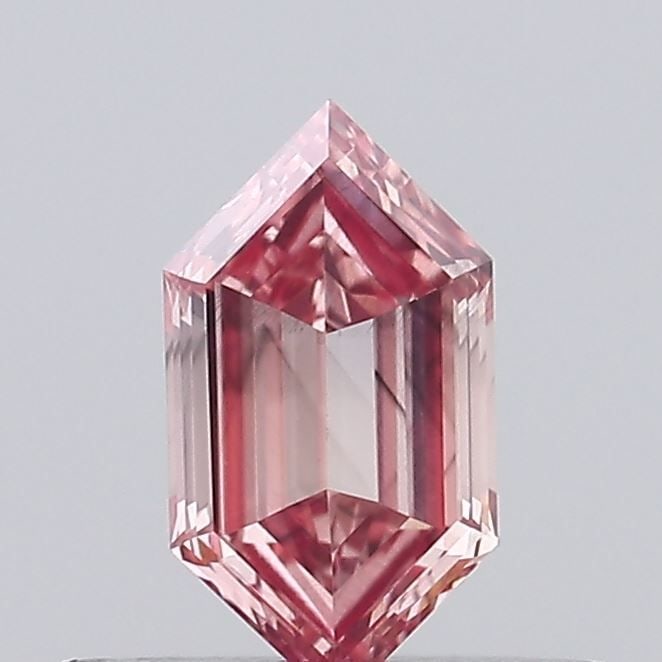 Loose Diamond - HEXAGONAL 0.33ct Fancy Vivid Pink VS2: Loose Diamond - HEXAGONAL 0.33ct Fancy Vivid Pink VS2 Source: This is a real non-mined Diamond that has been grown in a lab Shape: HEXAGONAL Carats: 0.33 Color: Fancy Vivid Pink Certification: NONE Vi