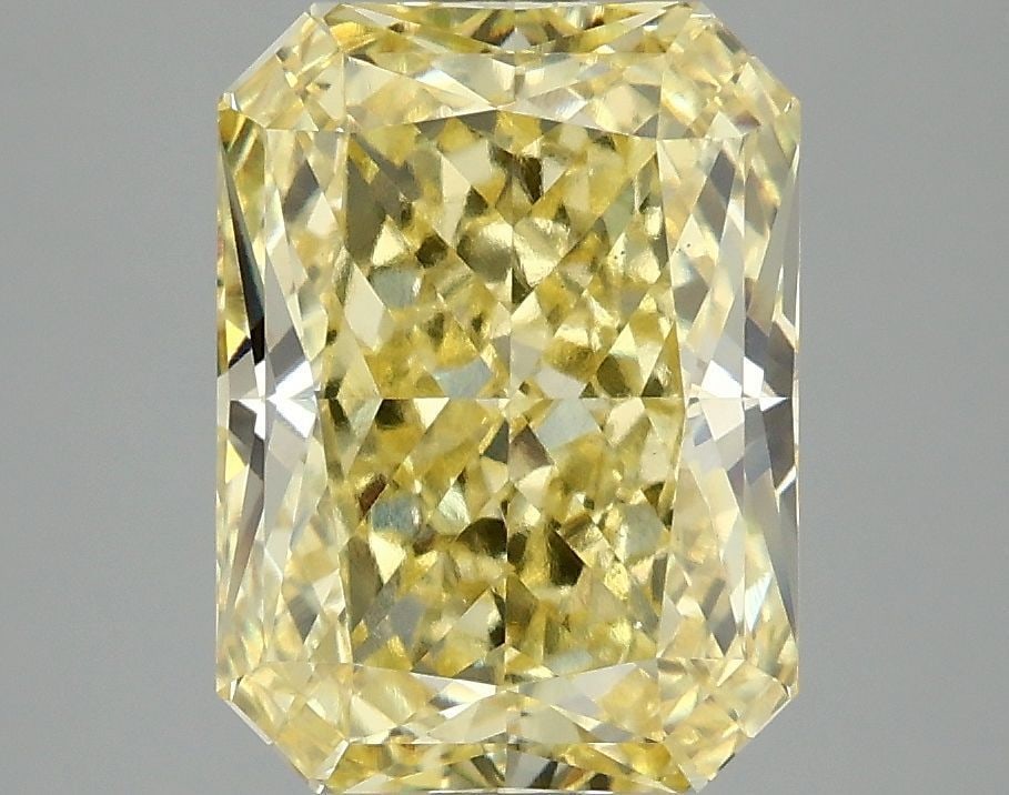 Loose Diamond - RADIANT 4.1ct Fancy Vivid Yellow VS1: Loose Diamond - RADIANT 4.1ct Fancy Vivid Yellow VS1 Source: This is a real non-mined Diamond that has been grown in a lab Shape: RADIANT Carats: 4.1 Color: Fancy Vivid Yellow Certification: IGI Video