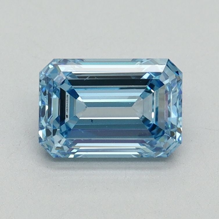 Loose Diamond - EMERALD 0.92ct Fancy Vivid Blue VS2: Loose Diamond - EMERALD 0.92ct Fancy Vivid Blue VS2 Source: This is a real non-mined Diamond that has been grown in a lab Shape: EMERALD Carats: 0.92 Color: Fancy Vivid Blue Certification: IGI Video: