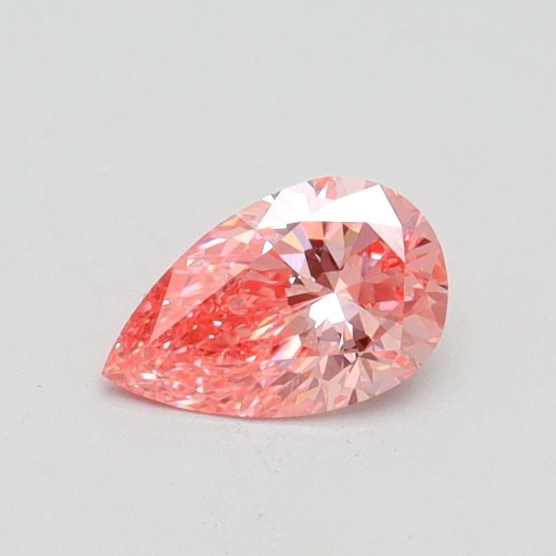 Loose Diamond - PEAR 0.5ct Fancy Vivid Pink SI1: Loose Diamond - PEAR 0.5ct Fancy Vivid Pink SI1 Source: This is a real non-mined Diamond that has been grown in a lab Shape: PEAR Carats: 0.5 Color: Fancy Vivid Pink Certification: IGI Video: