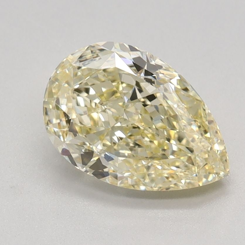 Loose Diamond - PEAR 1.3ct Fancy Yellow VS1: Loose Diamond - PEAR 1.3ct Fancy Yellow VS1 Source: This is a real non-mined Diamond that has been grown in a lab Shape: PEAR Carats: 1.3 Color: Fancy Yellow Certification: IGI Video: