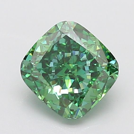 Loose Diamond - CUSHION MODIFIED 1.95ct Fancy Vivid Green VS1: Loose Diamond - CUSHION MODIFIED 1.95ct Fancy Vivid Green VS1 Source: This is a real non-mined Diamond that has been grown in a lab Shape: CUSHION MODIFIED Carats: 1.95 Color: Fancy Vivid Green Certif