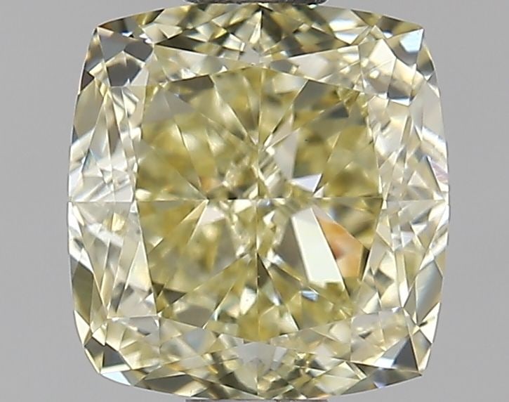 Loose Diamond - CUSHION MODIFIED 1.0ct Fancy Yellow VS1: Loose Diamond - CUSHION MODIFIED 1.0ct Fancy Yellow VS1 Source: This is a real non-mined Diamond that has been grown in a lab Shape: CUSHION MODIFIED Carats: 1.0 Color: Fancy Yellow Certification: IGI
