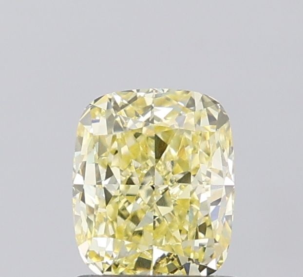 Loose Diamond - CUSHION MODIFIED 1.1ct Fancy Yellow VVS2: Loose Diamond - CUSHION MODIFIED 1.1ct Fancy Yellow VVS2 Source: This is a real non-mined Diamond that has been grown in a lab Shape: CUSHION MODIFIED Carats: 1.1 Color: Fancy Yellow Certification: IG
