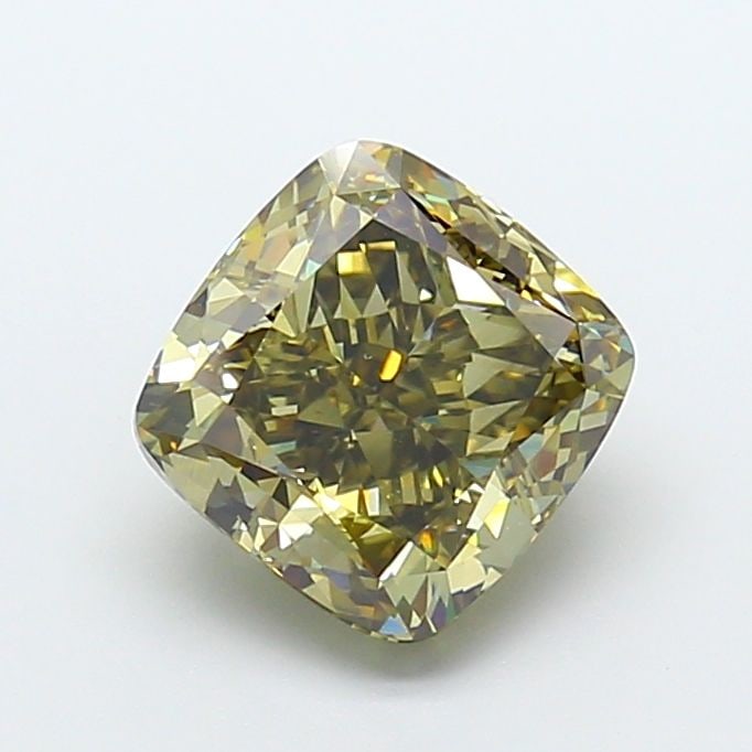 Loose Diamond - CUSHION MODIFIED 5.04ct Fancy Gray Yellow VS1: Loose Diamond - CUSHION MODIFIED 5.04ct Fancy Gray Yellow VS1 Source: This is a real non-mined Diamond that has been grown in a lab Shape: CUSHION MODIFIED Carats: 5.04 Color: Fancy Gray Yellow Certif