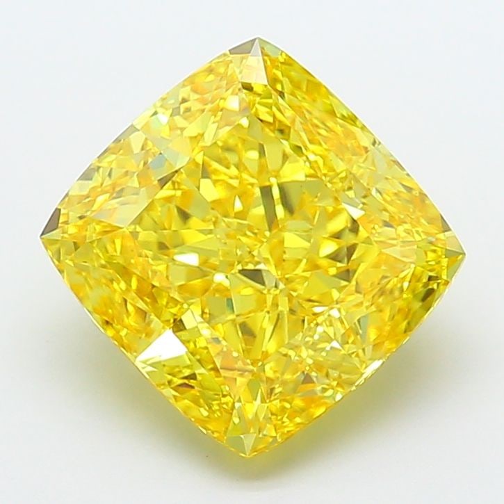 Loose Diamond - CUSHION MODIFIED 8.01ct Fancy Vivid Yellow VS1: Loose Diamond - CUSHION MODIFIED 8.01ct Fancy Vivid Yellow VS1 Source: This is a real non-mined Diamond that has been grown in a lab Shape: CUSHION MODIFIED Carats: 8.01 Color: Fancy Vivid Yellow Cert