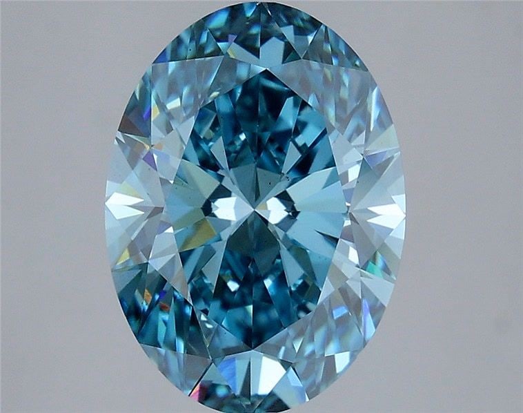 Loose Diamond - OVAL 4.05ct Fancy Vivid Blue VS1: Loose Diamond - OVAL 4.05ct Fancy Vivid Blue VS1 Source: This is a real non-mined Diamond that has been grown in a lab Shape: OVAL Carats: 4.05 Color: Fancy Vivid Blue Certification: IGI Video: