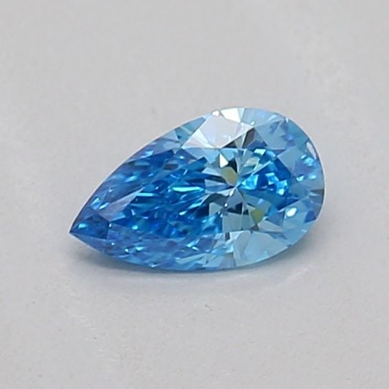 Loose Diamond - PEAR 0.15ct Fancy Vivid Blue VVS2: Loose Diamond - PEAR 0.15ct Fancy Vivid Blue VVS2 Source: This is a real non-mined Diamond that has been grown in a lab Shape: PEAR Carats: 0.15 Color: Fancy Vivid Blue Certification: IGI The Diamond 