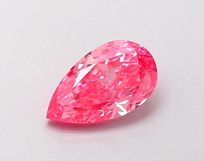 Loose Diamond - PEAR 0.37ct Fancy Vivid Pink VVS2: Loose Diamond - PEAR 0.37ct Fancy Vivid Pink VVS2 Source: This is a real non-mined Diamond that has been grown in a lab Shape: PEAR Carats: 0.37 Color: Fancy Vivid Pink Certification: IGI Video: