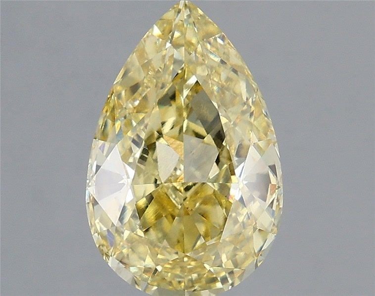 Loose Diamond - PEAR 3.1ct Fancy Intense Yellow VS1: Loose Diamond - PEAR 3.1ct Fancy Intense Yellow VS1 Source: This is a real non-mined Diamond that has been grown in a lab Shape: PEAR Carats: 3.1 Color: Fancy Intense Yellow Certification: IGI Video: