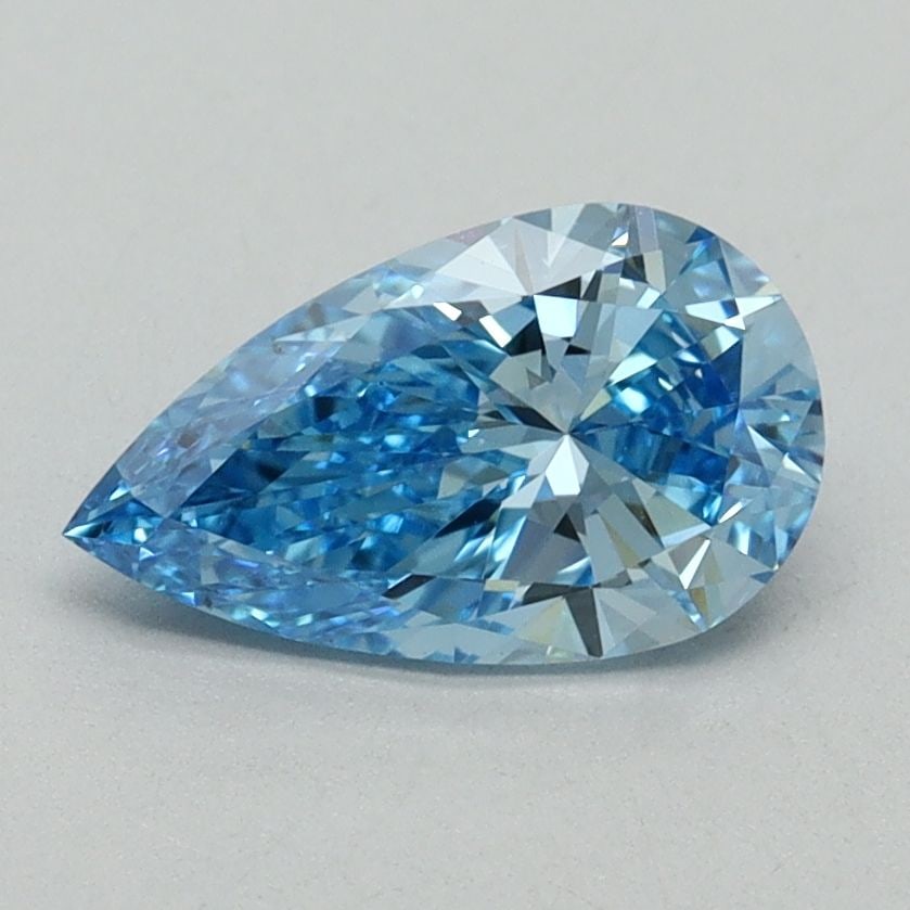 Loose Diamond - PEAR 1.0ct Fancy Vivid Blue VS1: Loose Diamond - PEAR 1.0ct Fancy Vivid Blue VS1 Source: This is a real non-mined Diamond that has been grown in a lab Shape: PEAR Carats: 1.0 Color: Fancy Vivid Blue Certification: IGI Video: