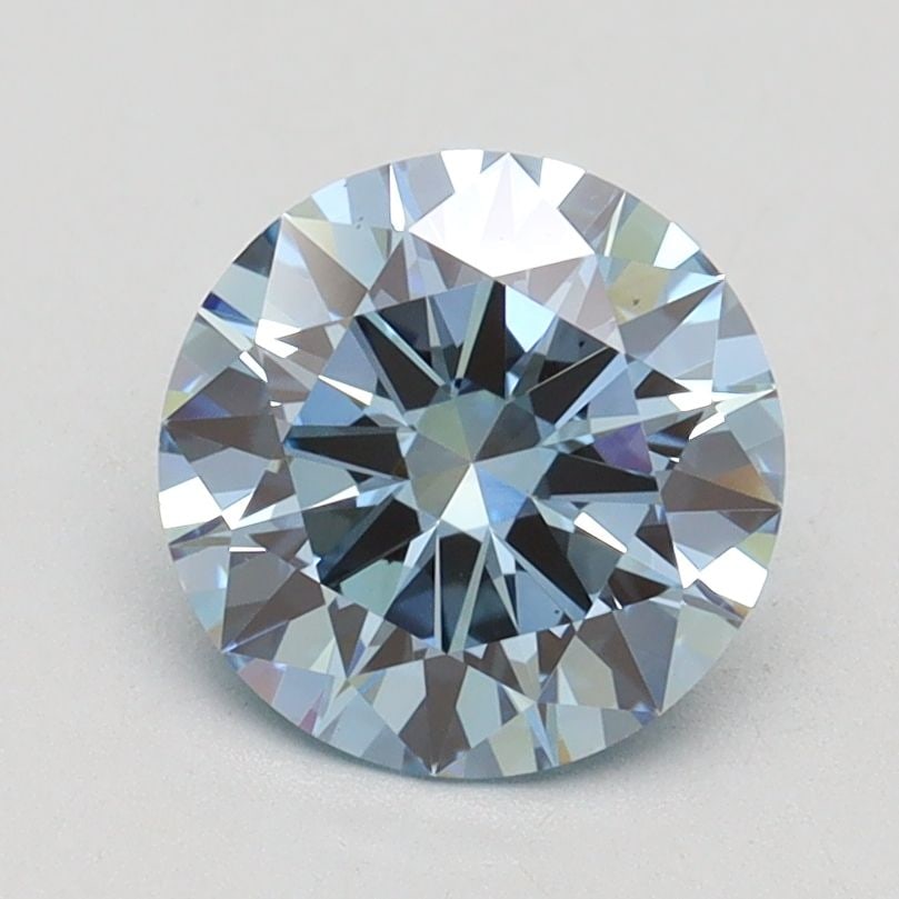 Loose Diamond - ROUND 1.52ct Fancy Vivid Blue VS1: Loose Diamond - ROUND 1.52ct Fancy Vivid Blue VS1 Source: This is a real non-mined Diamond that has been grown in a lab Shape: ROUND Carats: 1.52 Color: Fancy Vivid Blue Certification: IGI Video: