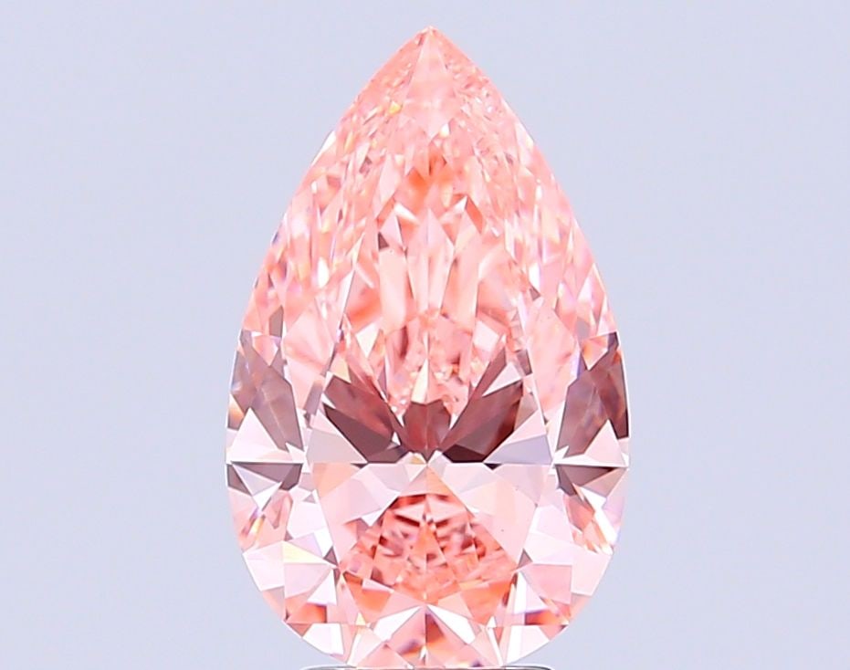 Loose Diamond - PEAR 6.04ct Fancy Vivid Pink VS1: Loose Diamond - PEAR 6.04ct Fancy Vivid Pink VS1 Source: This is a real non-mined Diamond that has been grown in a lab Shape: PEAR Carats: 6.04 Color: Fancy Vivid Pink Certification: IGI Video: