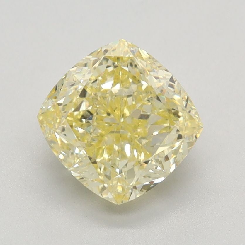 Loose Diamond - CUSHION MODIFIED 1.52ct Fancy Intense Yellow VVS2: Loose Diamond - CUSHION MODIFIED 1.52ct Fancy Intense Yellow VVS2 Source: This is a real non-mined Diamond that has been grown in a lab Shape: CUSHION MODIFIED Carats: 1.52 Color: Fancy Intense Yellow