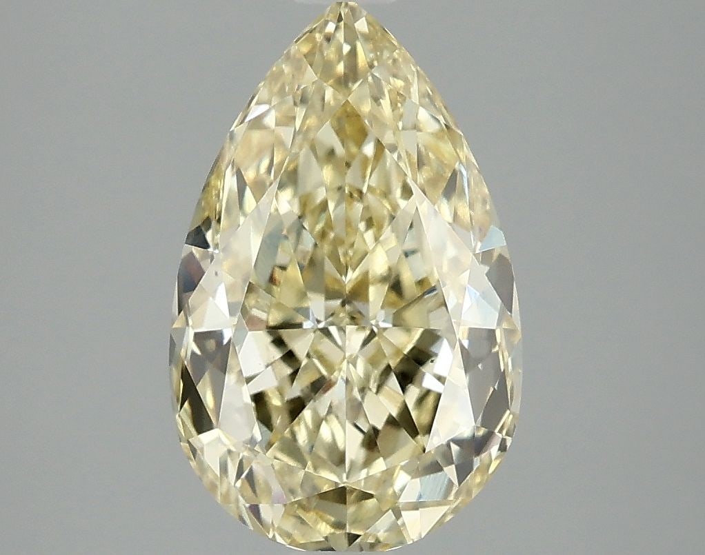 Loose Diamond - PEAR 3.03ct Fancy Intense Yellow VS1: Loose Diamond - PEAR 3.03ct Fancy Intense Yellow VS1 Source: This is a real non-mined Diamond that has been grown in a lab Shape: PEAR Carats: 3.03 Color: Fancy Intense Yellow Certification: IGI Video