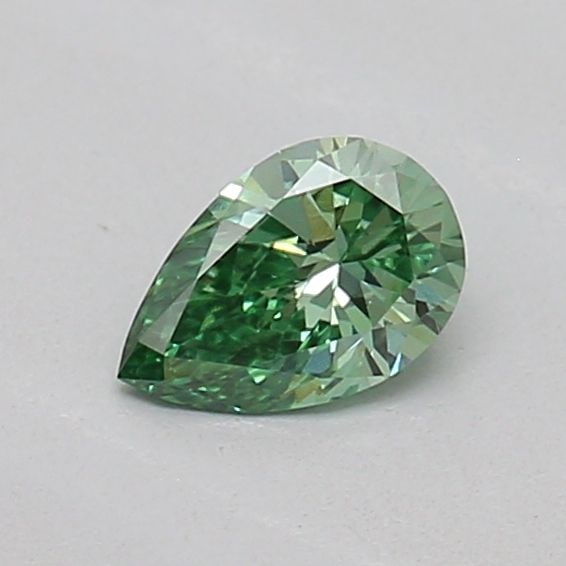 Loose Diamond - PEAR 0.17ct Fancy Vivid Green VS1: Loose Diamond - PEAR 0.17ct Fancy Vivid Green VS1 Source: This is a real non-mined Diamond that has been grown in a lab Shape: PEAR Carats: 0.17 Color: Fancy Vivid Green Certification: IGI The Diamond