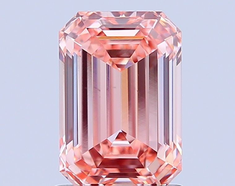 Loose Diamond - EMERALD 1.52ct Fancy Intense Pink VS1: Loose Diamond - EMERALD 1.52ct Fancy Intense Pink VS1 Source: This is a real non-mined Diamond that has been grown in a lab Shape: EMERALD Carats: 1.52 Color: Fancy Intense Pink Certification: IGI Vid