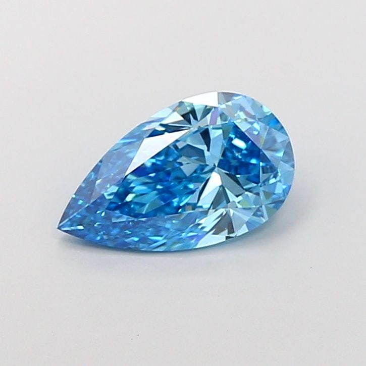 Loose Diamond - PEAR 1.53ct Fancy Vivid Blue VS1: Loose Diamond - PEAR 1.53ct Fancy Vivid Blue VS1 Source: This is a real non-mined Diamond that has been grown in a lab Shape: PEAR Carats: 1.53 Color: Fancy Vivid Blue Certification: IGI Video: