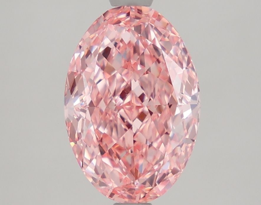 Loose Diamond - OVAL 2.56ct Fancy Vivid Pink VVS2: Loose Diamond - OVAL 2.56ct Fancy Vivid Pink VVS2 Source: This is a real non-mined Diamond that has been grown in a lab Shape: OVAL Carats: 2.56 Color: Fancy Vivid Pink Certification: IGI Video: