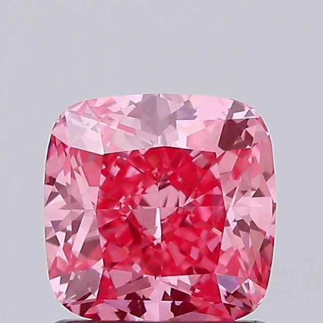 Loose Diamond - CUSHION MODIFIED 1.02ct Fancy Vivid Pink VVS2: Loose Diamond - CUSHION MODIFIED 1.02ct Fancy Vivid Pink VVS2 Source: This is a real non-mined Diamond that has been grown in a lab Shape: CUSHION MODIFIED Carats: 1.02 Color: Fancy Vivid Pink Certifi