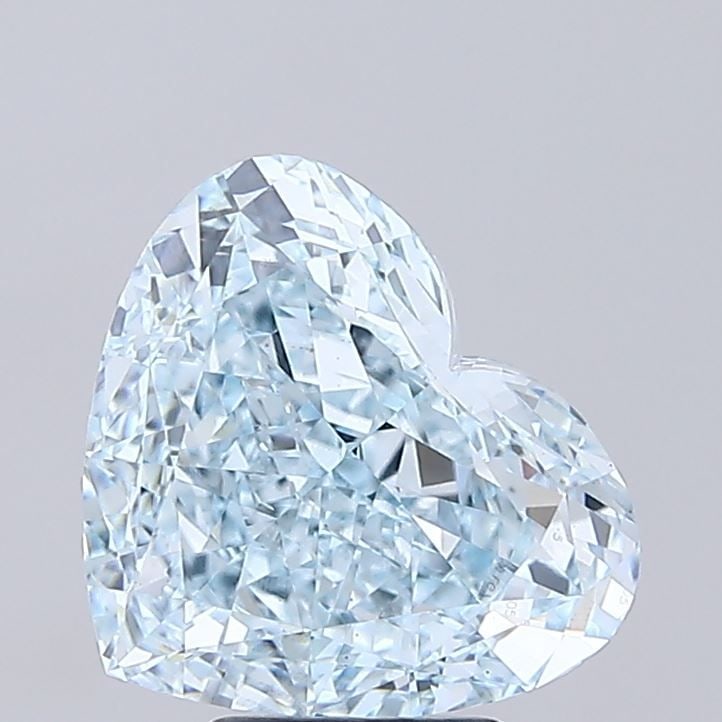 Loose Diamond - HEART 6.01ct Fancy Intense Blue VS1: Loose Diamond - HEART 6.01ct Fancy Intense Blue VS1 Source: This is a real non-mined Diamond that has been grown in a lab Shape: HEART Carats: 6.01 Color: Fancy Intense Blue Certification: IGI Video: