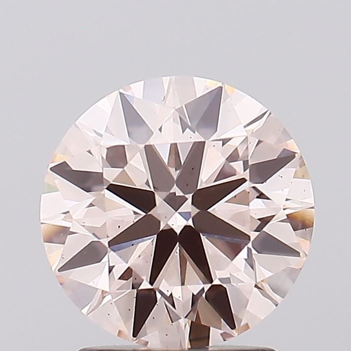 Ideal Loose Diamond - ROUND 2.02ct Fancy Light Pink Brown VS2: Ideal Loose Diamond - ROUND 2.02ct Fancy Light Pink Brown VS2 Source: This is a real non-mined Diamond that has been grown in a lab Shape: ROUND Carats: 2.02 Color: Fancy Light Pink Brown Certificatio