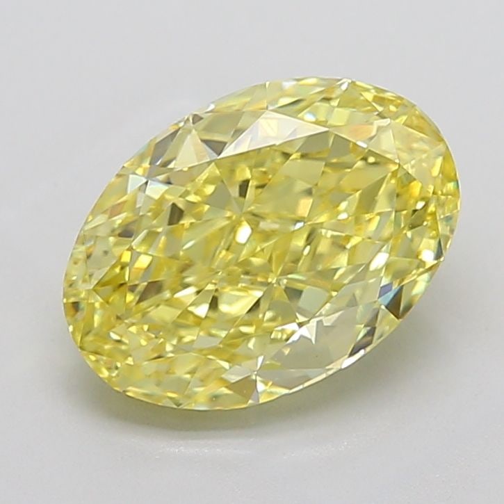 Loose Diamond - OVAL 5.03ct Fancy Vivid Yellow VS1: Loose Diamond - OVAL 5.03ct Fancy Vivid Yellow VS1 Source: This is a real non-mined Diamond that has been grown in a lab Shape: OVAL Carats: 5.03 Color: Fancy Vivid Yellow Certification: IGI The Diamo
