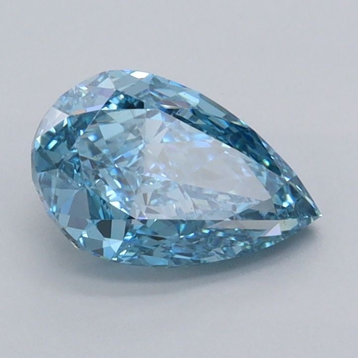 Loose Diamond - PEAR 1.07ct Fancy Vivid Blue VVS2: Loose Diamond - PEAR 1.07ct Fancy Vivid Blue VVS2 Source: This is a real non-mined Diamond that has been grown in a lab Shape: PEAR Carats: 1.07 Color: Fancy Vivid Blue Certification: IGI Video: