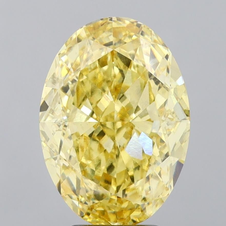 Loose Diamond - OVAL 6.1ct Fancy Intense Yellow VS1: Loose Diamond - OVAL 6.1ct Fancy Intense Yellow VS1 Source: This is a real non-mined Diamond that has been grown in a lab Shape: OVAL Carats: 6.1 Color: Fancy Intense Yellow Certification: IGI Video: