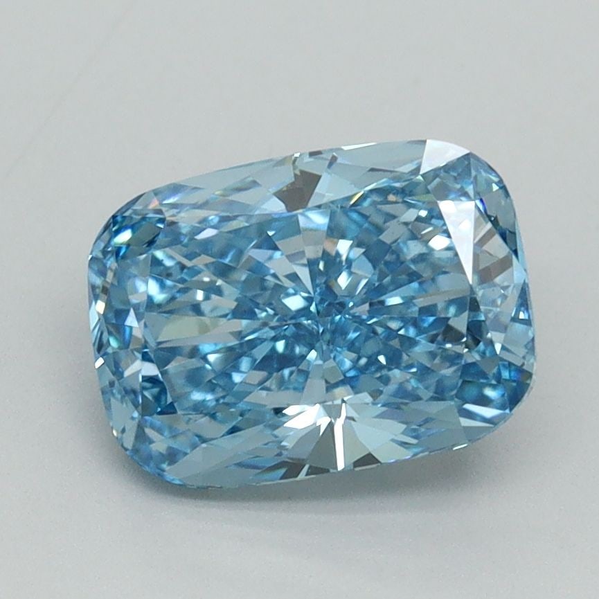 Loose Diamond - CUSHION BRILLIANT 1.94ct Fancy Vivid Blue VS1: Loose Diamond - CUSHION BRILLIANT 1.94ct Fancy Vivid Blue VS1 Source: This is a real non-mined Diamond that has been grown in a lab Shape: CUSHION BRILLIANT Carats: 1.94 Color: Fancy Vivid Blue Certif