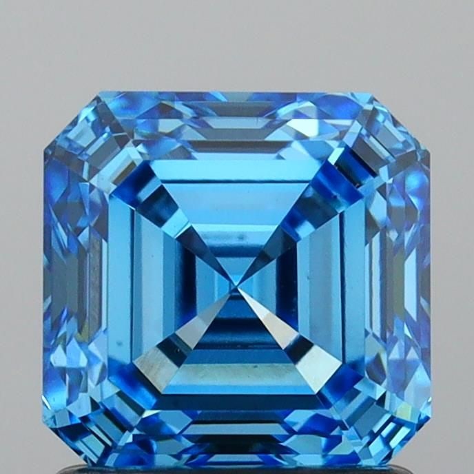 Loose Diamond - SQUARE EMERALD 1.51ct Fancy Vivid Blue VS2: Loose Diamond - SQUARE EMERALD 1.51ct Fancy Vivid Blue VS2 Source: This is a real non-mined Diamond that has been grown in a lab Shape: SQUARE EMERALD Carats: 1.51 Color: Fancy Vivid Blue Certificatio