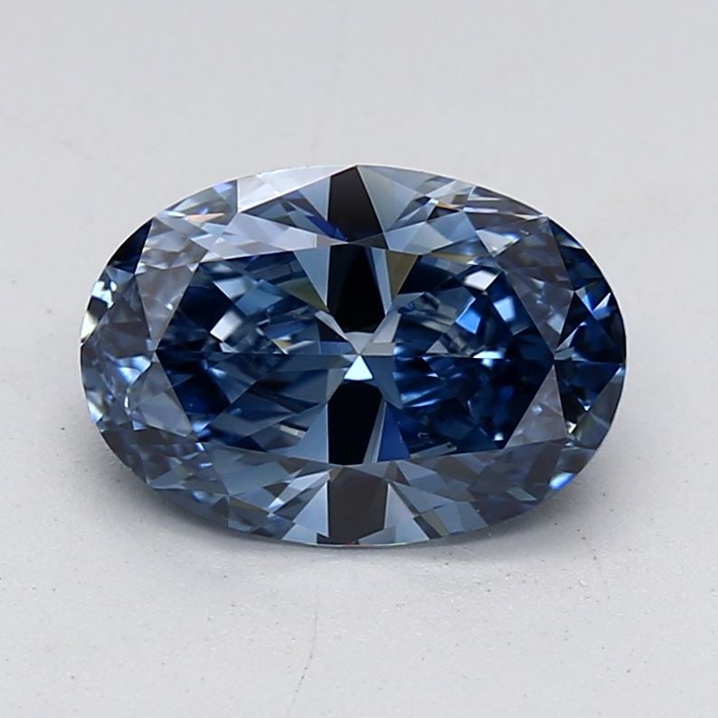 Loose Diamond - OVAL 2.01ct Fancy Deep Blue VS1: Loose Diamond - OVAL 2.01ct Fancy Deep Blue VS1 Source: This is a real non-mined Diamond that has been grown in a lab Shape: OVAL Carats: 2.01 Color: Fancy Deep Blue Certification: IGI Video: