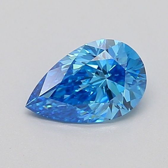 Loose Diamond - PEAR 0.53ct Fancy Vivid Blue VS1: Loose Diamond - PEAR 0.53ct Fancy Vivid Blue VS1 Source: This is a real non-mined Diamond that has been grown in a lab Shape: PEAR Carats: 0.53 Color: Fancy Vivid Blue Certification: IGI Video: