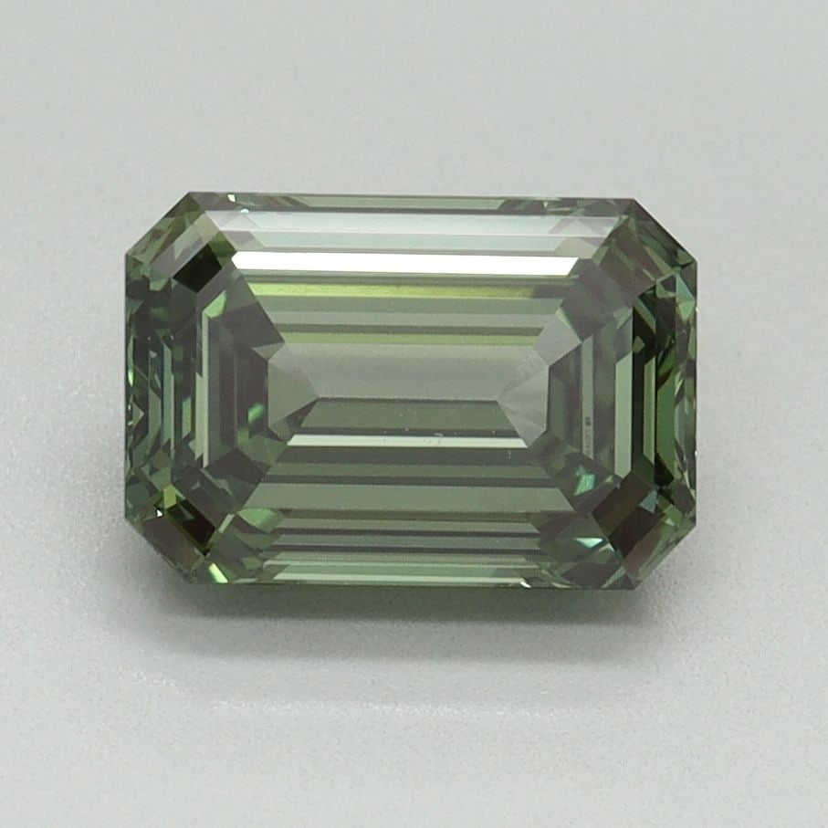 Loose Diamond - EMERALD 1.8ct Fancy Vivid Green VVS2: Loose Diamond - EMERALD 1.8ct Fancy Vivid Green VVS2 Source: This is a real non-mined Diamond that has been grown in a lab Shape: EMERALD Carats: 1.8 Color: Fancy Vivid Green Certification: IGI Video: