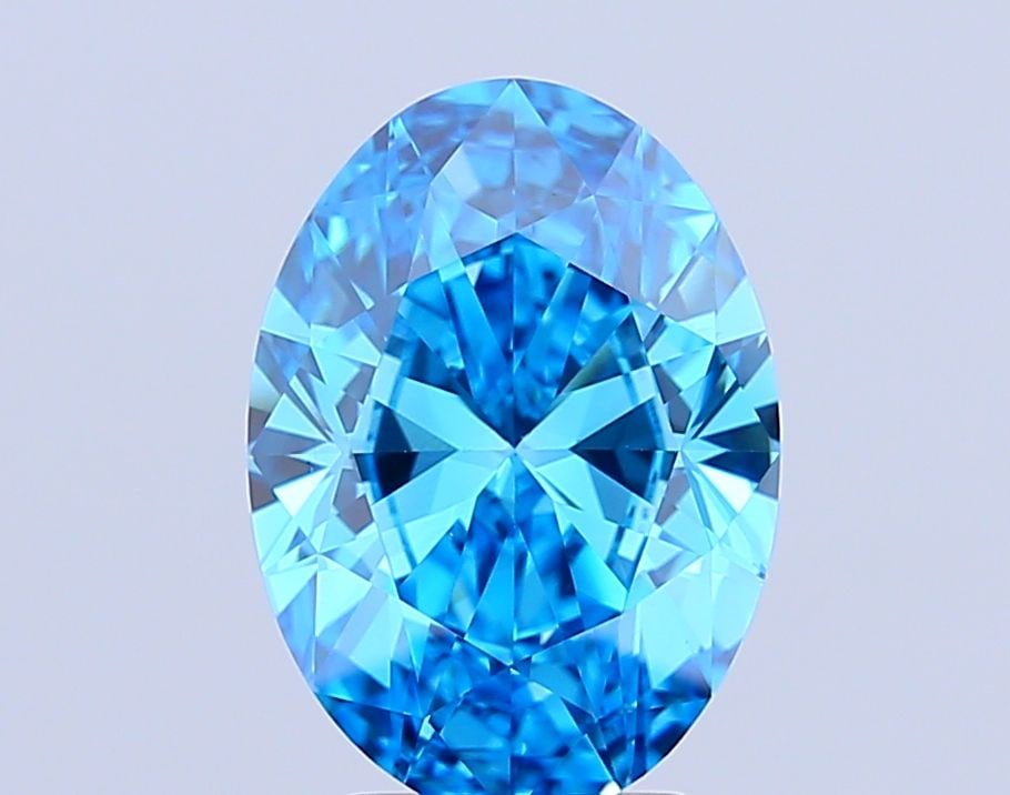 Loose Diamond - OVAL 3.55ct Fancy Vivid Blue VS1: Loose Diamond - OVAL 3.55ct Fancy Vivid Blue VS1 Source: This is a real non-mined Diamond that has been grown in a lab Shape: OVAL Carats: 3.55 Color: Fancy Vivid Blue Certification: IGI Video: