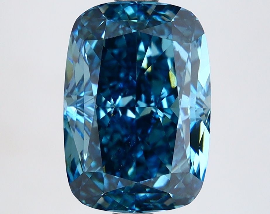 Loose Diamond - CUSHION MODIFIED 3.07ct Fancy Vivid Blue VS1: Loose Diamond - CUSHION MODIFIED 3.07ct Fancy Vivid Blue VS1 Source: This is a real non-mined Diamond that has been grown in a lab Shape: CUSHION MODIFIED Carats: 3.07 Color: Fancy Vivid Blue Certific