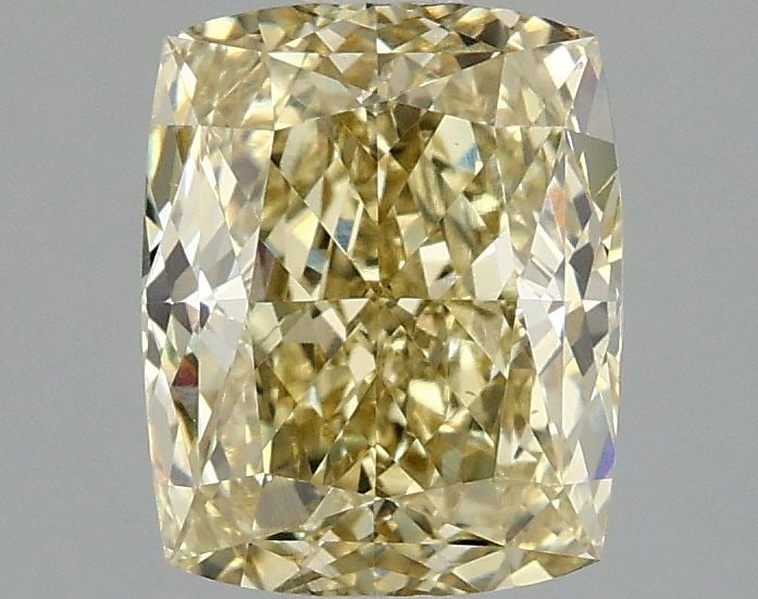 Loose Diamond - CUSHION MODIFIED 2.08ct Fancy Yellow VS2: Loose Diamond - CUSHION MODIFIED 2.08ct Fancy Yellow VS2 Source: This is a real non-mined Diamond that has been grown in a lab Shape: CUSHION MODIFIED Carats: 2.08 Color: Fancy Yellow Certification: I
