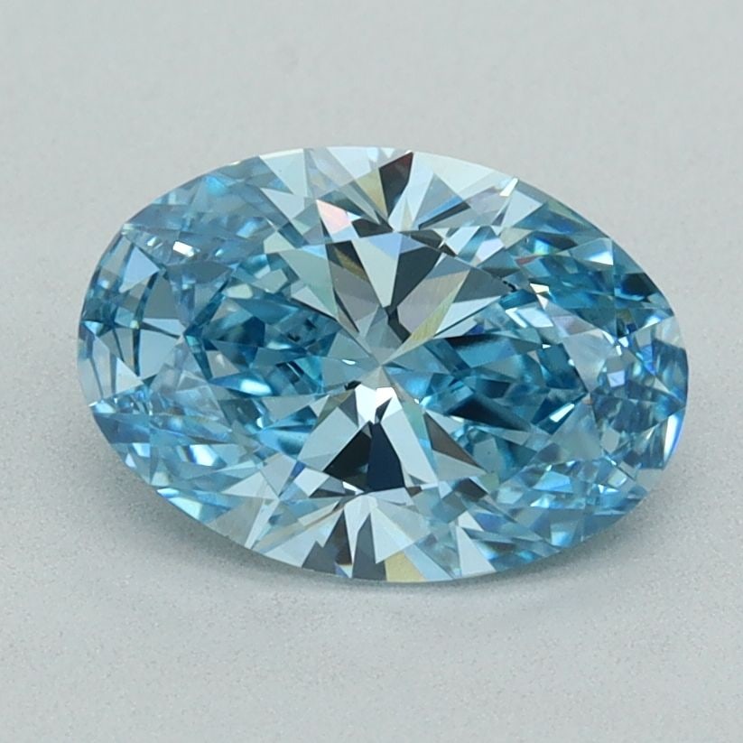 Loose Diamond - OVAL 1.53ct Fancy Vivid Blue VVS2: Loose Diamond - OVAL 1.53ct Fancy Vivid Blue VVS2 Source: This is a real non-mined Diamond that has been grown in a lab Shape: OVAL Carats: 1.53 Color: Fancy Vivid Blue Certification: IGI Video: