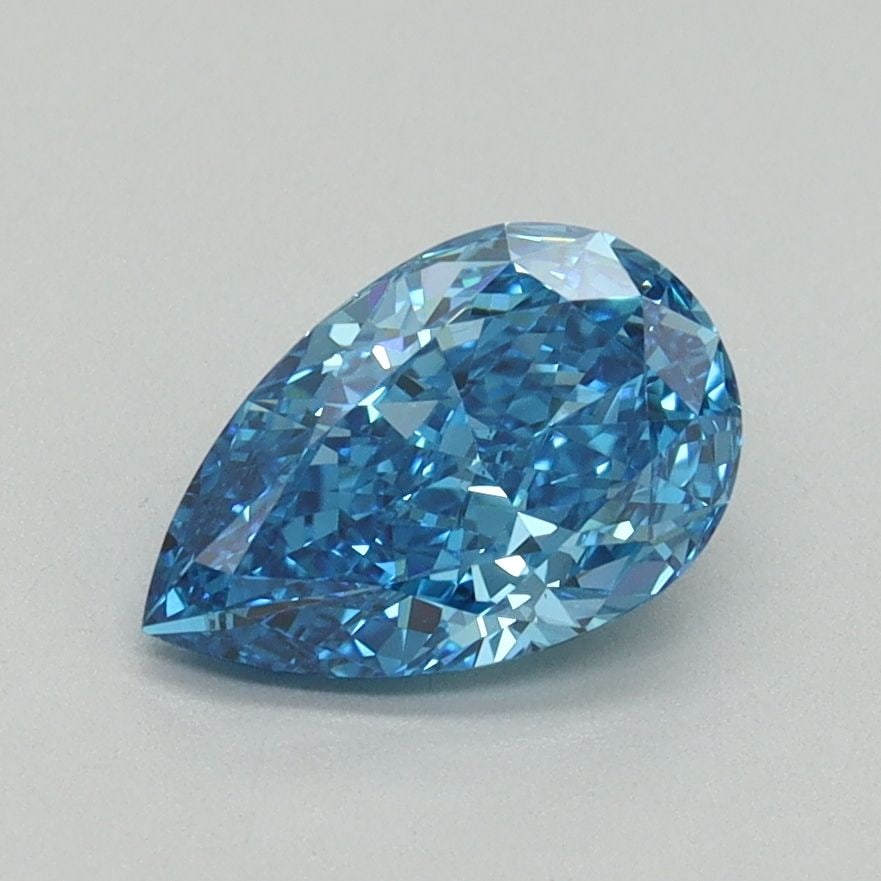 Loose Diamond - PEAR 1.11ct Fancy Vivid Blue VS1: Loose Diamond - PEAR 1.11ct Fancy Vivid Blue VS1 Source: This is a real non-mined Diamond that has been grown in a lab Shape: PEAR Carats: 1.11 Color: Fancy Vivid Blue Certification: IGI Video: