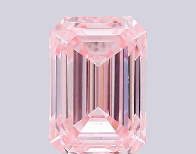 Loose Diamond - EMERALD 2.14ct Fancy Intense Pink VS1: Loose Diamond - EMERALD 2.14ct Fancy Intense Pink VS1 Source: This is a real non-mined Diamond that has been grown in a lab Shape: EMERALD Carats: 2.14 Color: Fancy Intense Pink Certification: IGI Vid