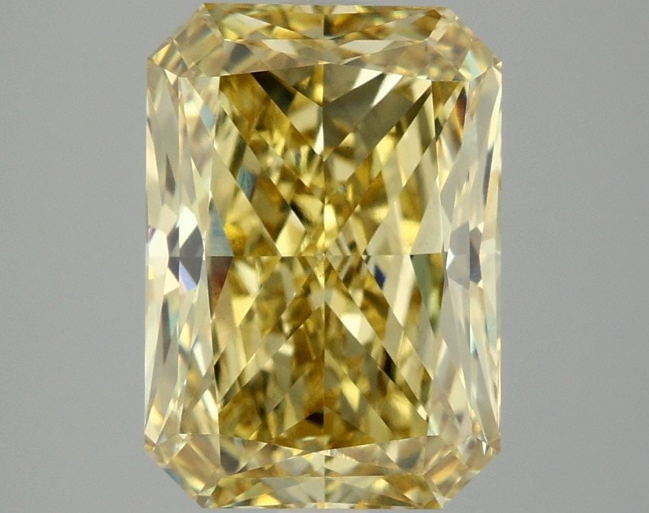 Loose Diamond - RADIANT 4.07ct Fancy Vivid Yellow VS1: Loose Diamond - RADIANT 4.07ct Fancy Vivid Yellow VS1 Source: This is a real non-mined Diamond that has been grown in a lab Shape: RADIANT Carats: 4.07 Color: Fancy Vivid Yellow Certification: IGI Vid