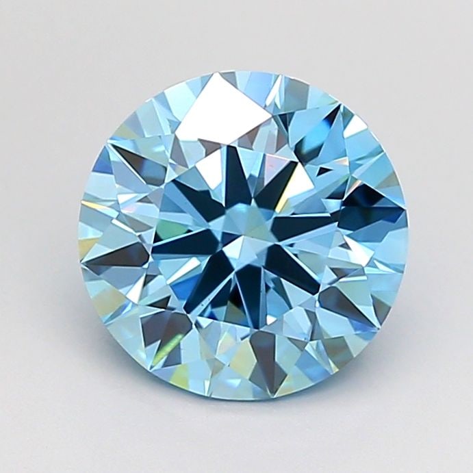 Ideal Loose Diamond - ROUND 2.02ct Fancy Vivid Blue VVS2: Ideal Loose Diamond - ROUND 2.02ct Fancy Vivid Blue VVS2 Source: This is a real non-mined Diamond that has been grown in a lab Shape: ROUND Carats: 2.02 Color: Fancy Vivid Blue Certification: IGI Vide