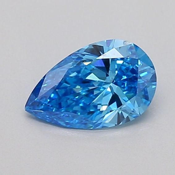 Loose Diamond - PEAR 0.52ct Fancy Vivid Blue VS1: Loose Diamond - PEAR 0.52ct Fancy Vivid Blue VS1 Source: This is a real non-mined Diamond that has been grown in a lab Shape: PEAR Carats: 0.52 Color: Fancy Vivid Blue Certification: IGI Video: