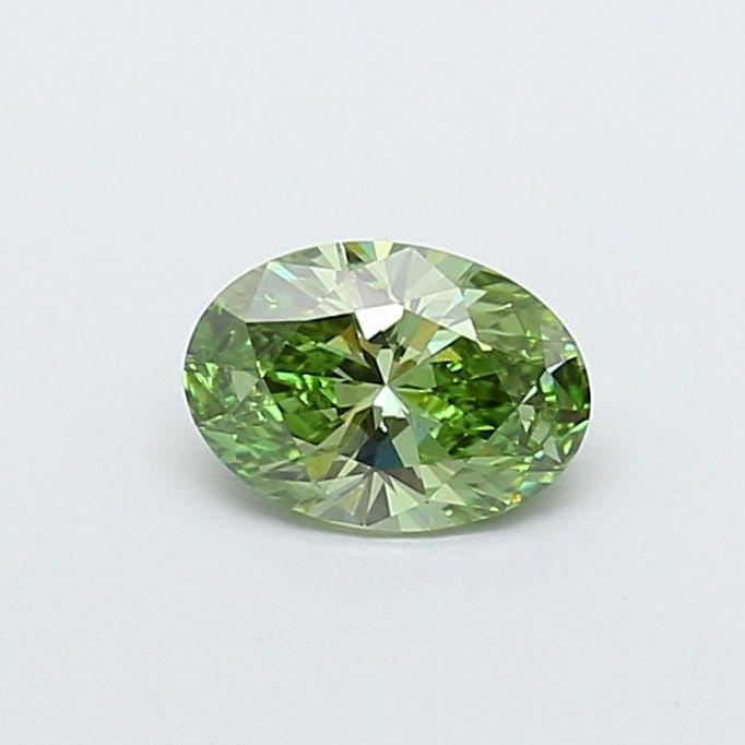 Loose Diamond - OVAL 0.7ct Fancy Vivid Green VS2: Loose Diamond - OVAL 0.7ct Fancy Vivid Green VS2 Source: This is a real non-mined Diamond that has been grown in a lab Shape: OVAL Carats: 0.7 Color: Fancy Vivid Green Certification: IGI Video: