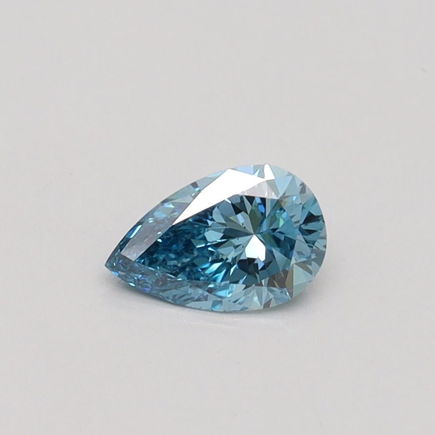 Loose Diamond - PEAR 0.36ct Fancy Vivid Blue VS2: Loose Diamond - PEAR 0.36ct Fancy Vivid Blue VS2 Source: This is a real non-mined Diamond that has been grown in a lab Shape: PEAR Carats: 0.36 Color: Fancy Vivid Blue Certification: IGI Video: