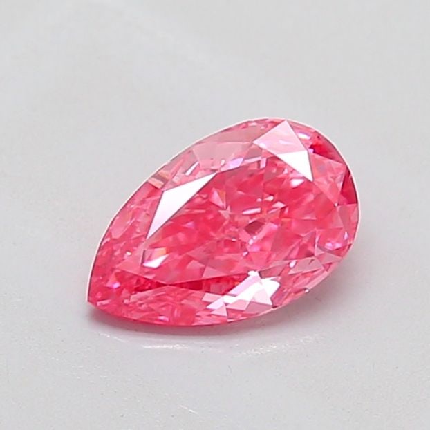 Loose Diamond - PEAR 0.53ct Fancy Vivid Pink VS1: Loose Diamond - PEAR 0.53ct Fancy Vivid Pink VS1 Source: This is a real non-mined Diamond that has been grown in a lab Shape: PEAR Carats: 0.53 Color: Fancy Vivid Pink Certification: IGI Video: