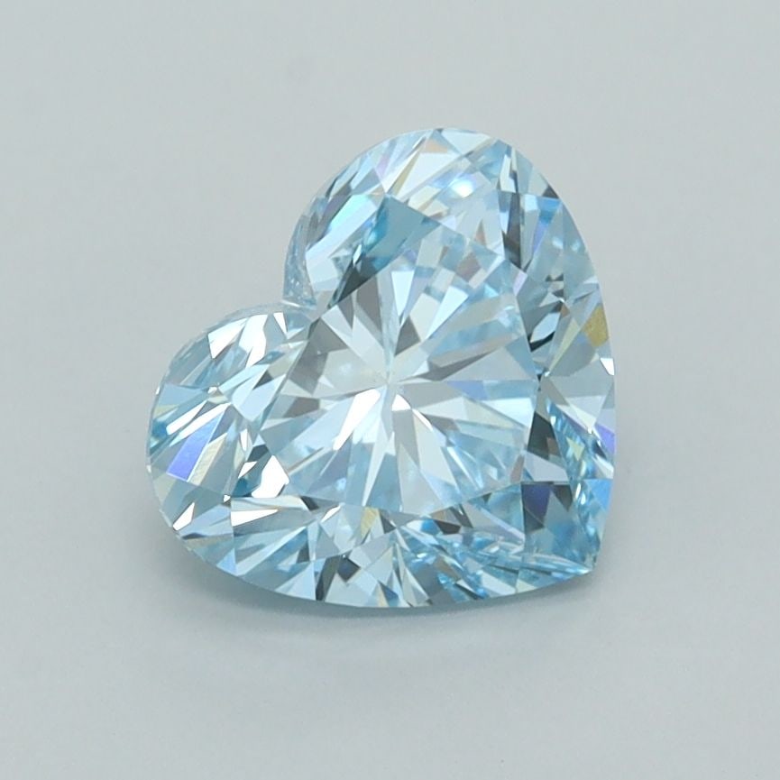 Loose Diamond - HEART 1.52ct Fancy Intense Blue VS1: Loose Diamond - HEART 1.52ct Fancy Intense Blue VS1 Source: This is a real non-mined Diamond that has been grown in a lab Shape: HEART Carats: 1.52 Color: Fancy Intense Blue Certification: IGI Video: