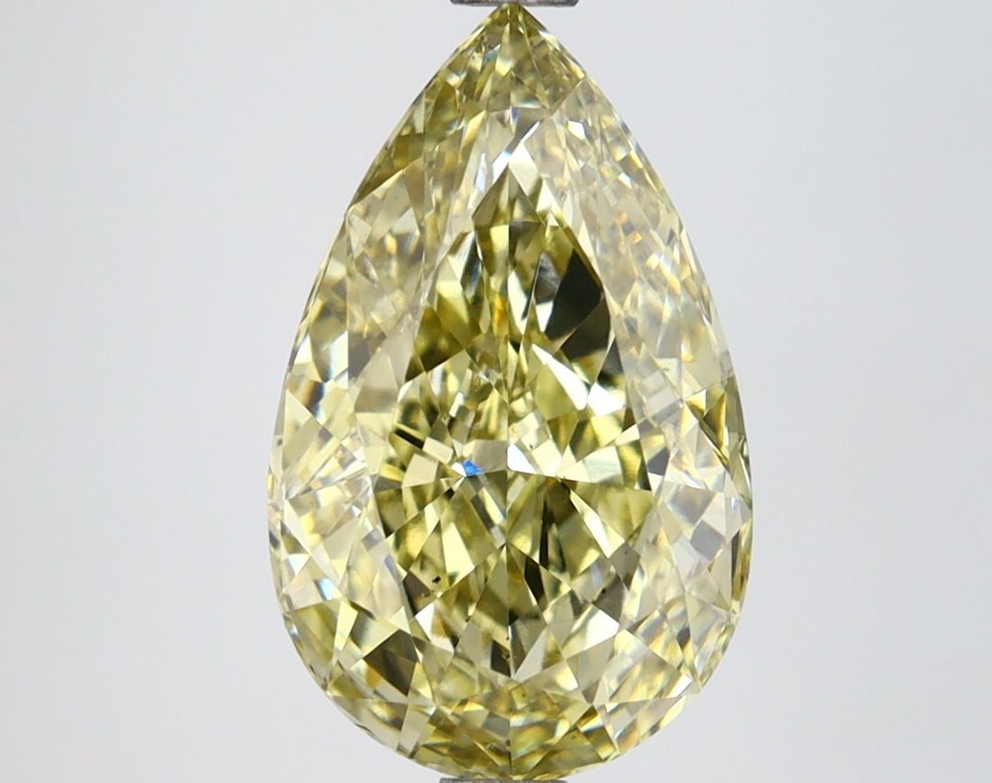 Loose Diamond - PEAR 3.16ct Fancy Yellow VS1: Loose Diamond - PEAR 3.16ct Fancy Yellow VS1 Source: This is a real non-mined Diamond that has been grown in a lab Shape: PEAR Carats: 3.16 Color: Fancy Yellow Certification: IGI Video: