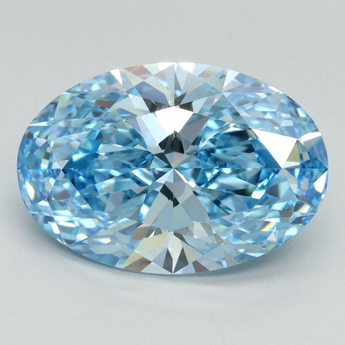 Loose Diamond - OVAL 5.03ct Fancy Vivid Blue VS1: Loose Diamond - OVAL 5.03ct Fancy Vivid Blue VS1 Source: This is a real non-mined Diamond that has been grown in a lab Shape: OVAL Carats: 5.03 Color: Fancy Vivid Blue Certification: IGI Video: