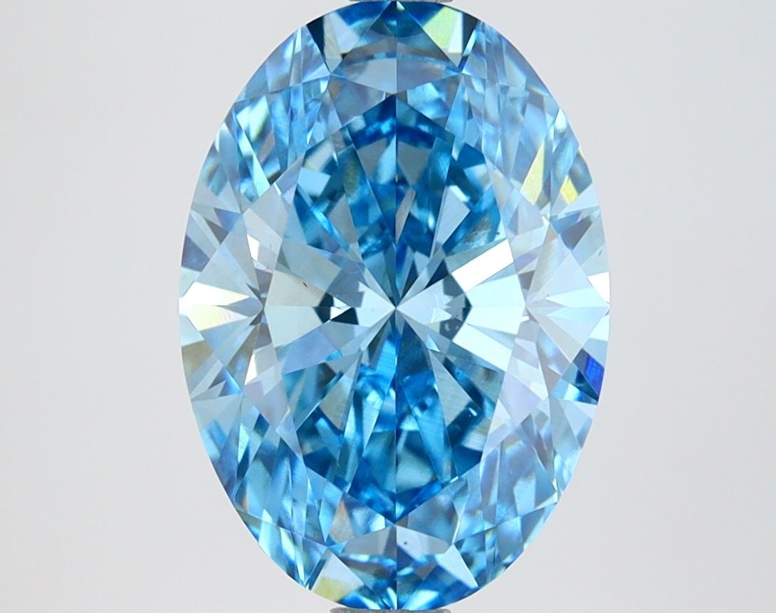Loose Diamond - OVAL 3.12ct Fancy Vivid Blue VS1: Loose Diamond - OVAL 3.12ct Fancy Vivid Blue VS1 Source: This is a real non-mined Diamond that has been grown in a lab Shape: OVAL Carats: 3.12 Color: Fancy Vivid Blue Certification: IGI Video: